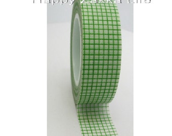 Green Bars - Japanese Washi Masking Tape - 16 Yards