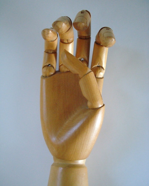 Articulated Wooden Hand Model