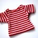 YoSD Clothes Red x White Striped T-Shirt For BJD Dolls - Last One