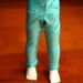 YoSD Mint Silver Foil Spot Leggings For Ball Jointed Dolls - Last Pair