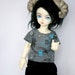 BJD Clothes YoSD Grey Monster T Shirt