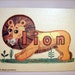 Vintage Children's Spelling Puzzle / Lion / 1960s