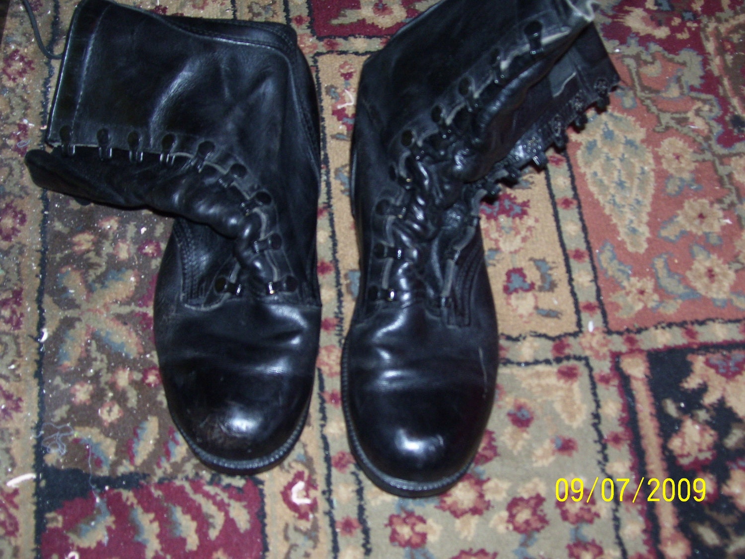 Punk Skinhead Military Combat Boots 7W by GothBlister on Etsy