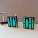 Dichroic Fused Glass Cuff Links Men's Accessories Women Glass Art