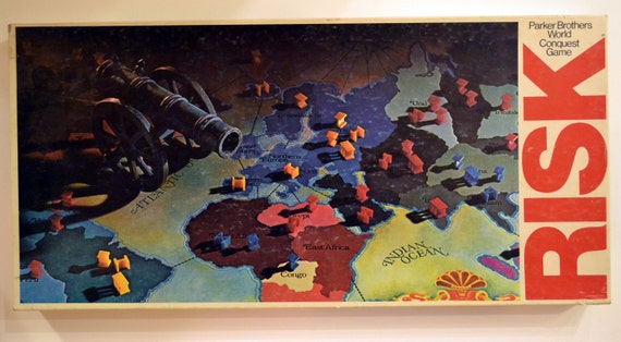 Parker Brothers 1980 RISK War Strategy Board Game by GloryDayFinds