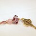 Lampwork Bead Key Ring, Key Charm and Glass Beaded Key Chain. CKDesigns.us