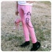 5 -6 Girls Leggings - Mermaid Art - Pink Leggings - Girls clothing - Screenprint leggings - PINK leggings - 7 / 8