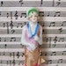 Porcelain Half Doll Whisk Brush 1920s Hat Brush Dress Brush