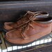Vintage Brown Leather Moccasin AnklePreppy Hiker Boots by Minnetonka womens 7 1/2 - 8