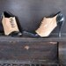 Gorgeous Vintage Leather Oxford Lace Up Heels by Bebe Womens 6