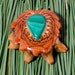 MALACHITE INLAY (Med) Third Eye Pinecone Talisman Necklace