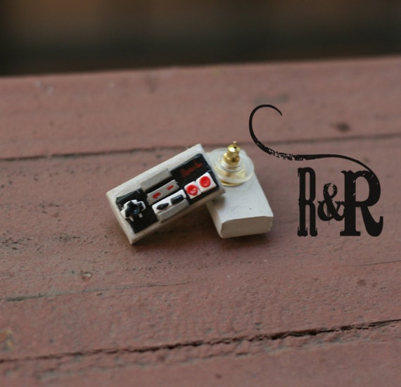 Old School Nintendo Game Controller Earrings Made to order