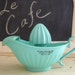 Vintage Aqua Turquoise Juicer Reamer Store Advertisement