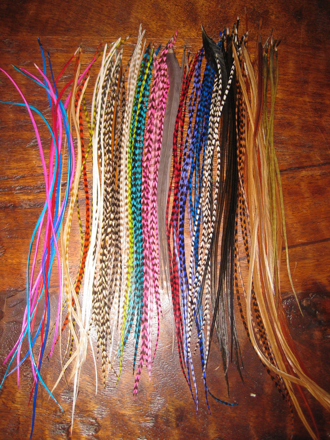 Feather Hair Extensions Salon Pack 105 Feathers Grizzly and