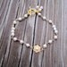 Flower Girl Pearl Bracelet Gold Jewelry Handmade Jewellery Wedding First Communion White Children Charm Dainty B-27