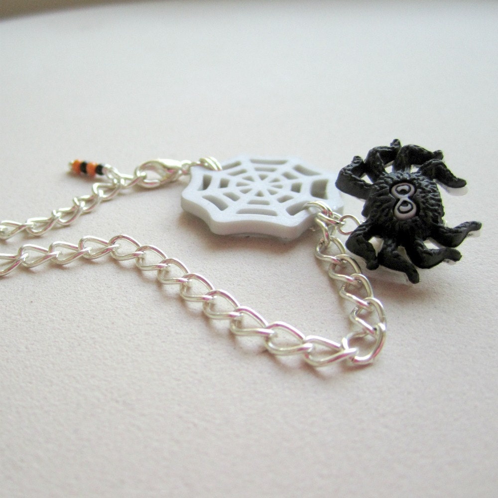 Spider Bracelet Halloween Jewelry Silver Chain Jewellery 
