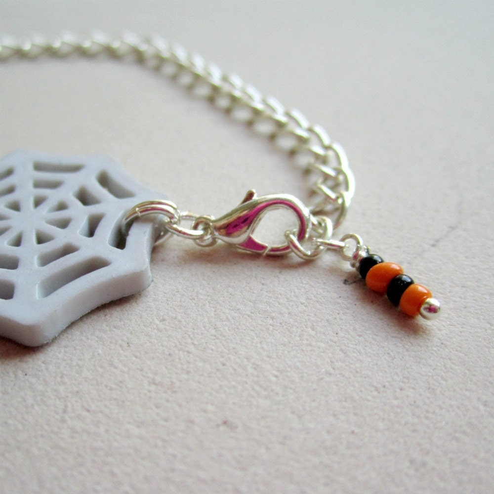 Spider Bracelet Halloween Jewelry Silver Chain Jewellery 