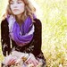 Violet Braided Scarf