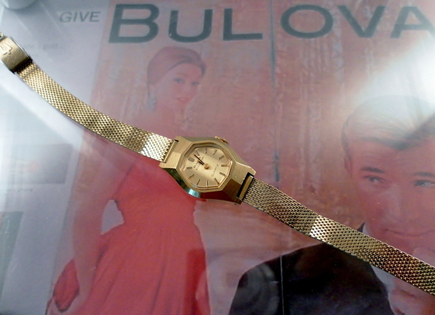 Vintage 1977 Ladies Bulova Accutron Quartz Rolled Gold Plated