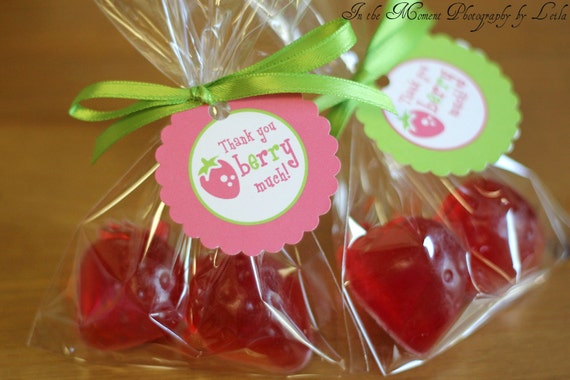 20 STRAWBERRY SOAPS {10 Favors} - Strawberry Shortcake Inspired Favor, Birthday Party Favor, Baby or Bridal Shower Summer Favor Il_570xn