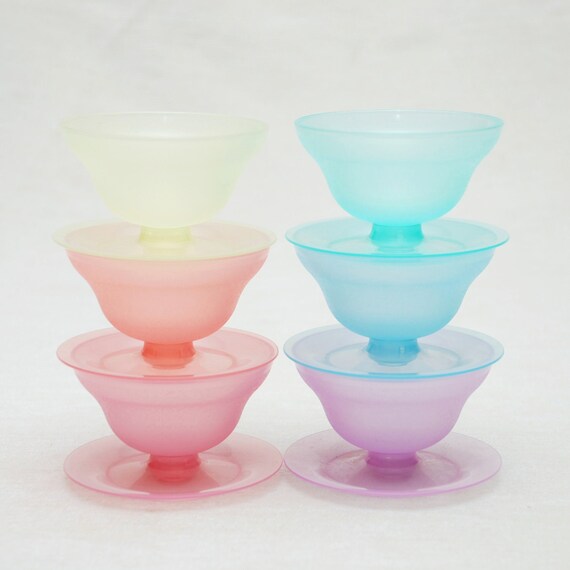 tupperware dessert cups set of 6 rainbow colors tupperware dessert cups set of 6 rainbow colors