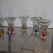 Retro Colored Bubble Base Shot Glasses