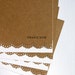 Thank You Cards with White Lace Trim