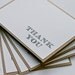 Classic Thank You Cards in White