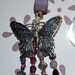 Beaded Bookmark Silver Butterfly Purple with FREE Journal