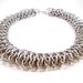 Viperscale Chainmail Necklace Silver Snakeskin