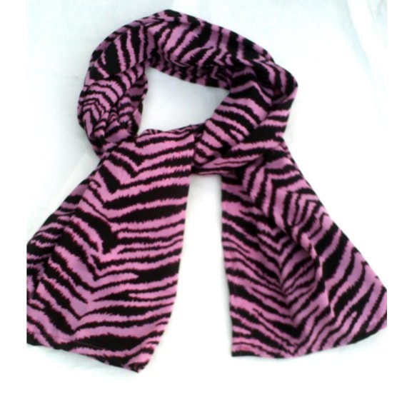 Hot Pink Zebra Scarf Animal Print Scarves for Spring