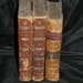 Lot 3 Antique Books 1890s Brown Leather Spine Waverly Novels Scarlet Letter Nathaniel Hawthorne Anne Geierstein Sir Walter Scott Kenilworth