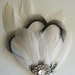 CLEARANCE Fascinator Feather with crystal jewelled perfect for your special day