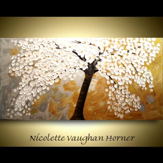 ORIGINAL XLarge Deep gallery wrap canvas modern impasto