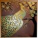 XLarge gallery wrap canvas Original Contemporary oil/acrylic Impasto modern abstract Peacock painting by Nicolette Vaughan Horner