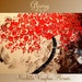 ORIGINAL XLarge gallery wrap canvas modern impasto floral fine art painting "Glowing" by Nicolette Vaughan Horner