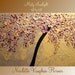 XLarge gallery wrap canvas Original Contemporary oil/acrylic Impasto Misty Sunlight Blossoms painting by Nicolette Vaughan Horner