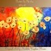SALE ORIGINAL Large gallery wrap canvas-Contemporary impasto modern abstract floral painting by Nicolette Vaughan Horner Free ship