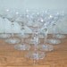 Vintage Etched Champagne Glasses Coupe Set of 10