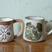 Vintage Owl Mugs Ceramic Two