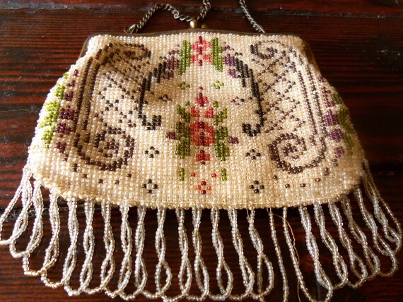 Art Deco Collectible Purse 1930's 1940's Beaded by MartiniMermaid