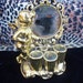 Vintage Angel Figurine Mirror Lipstick Holder 1940's 1950's Collectible Home Decor