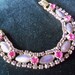 Vintage Purple Pink Rhinestone Bracelet 1950's Collectible Costume Jewelry Mad Men Mod Hollywood Regency Rockabilly Accessories