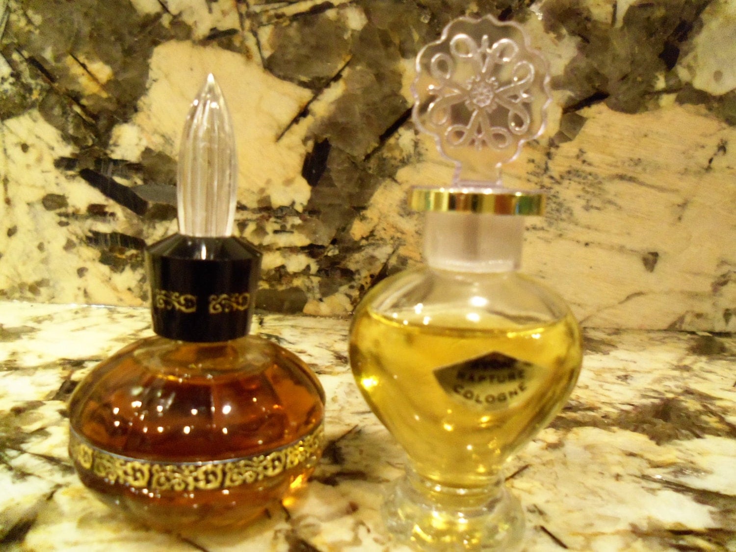 Vintage Perfume Bottles 1960's Avon & Luzier Mysterious