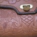 Hand Tooled LEATHER PURSE Flowers Bag