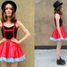 Red Spandex Baby Blue Costume TUTU Suspender Poofy Dress