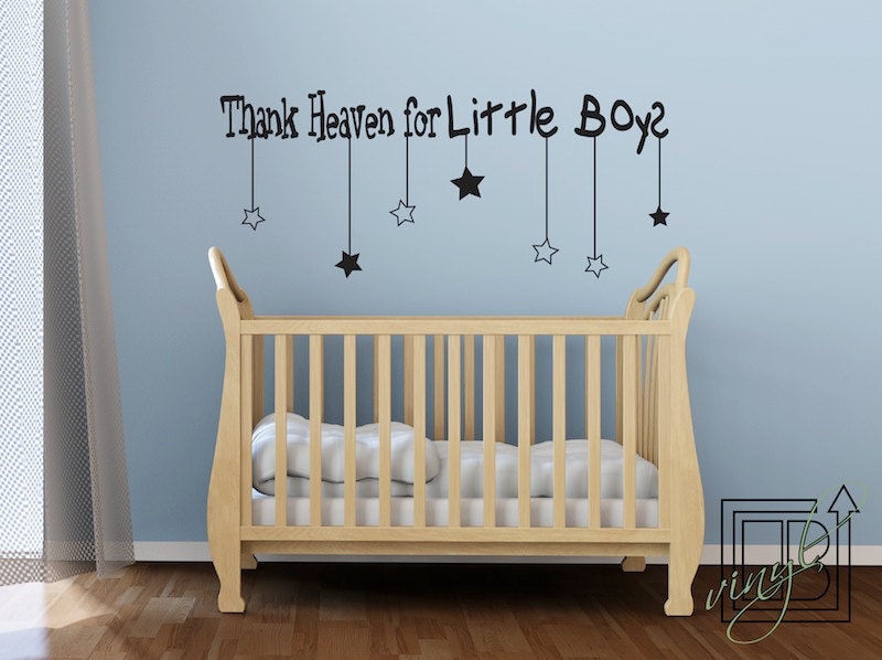 Little Boy Es Wall Decals Pmpresssecretariat Wall Decal Thank Heaven For Little Boys Sayings