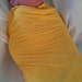 Knit Swaddling blanket bright yellow