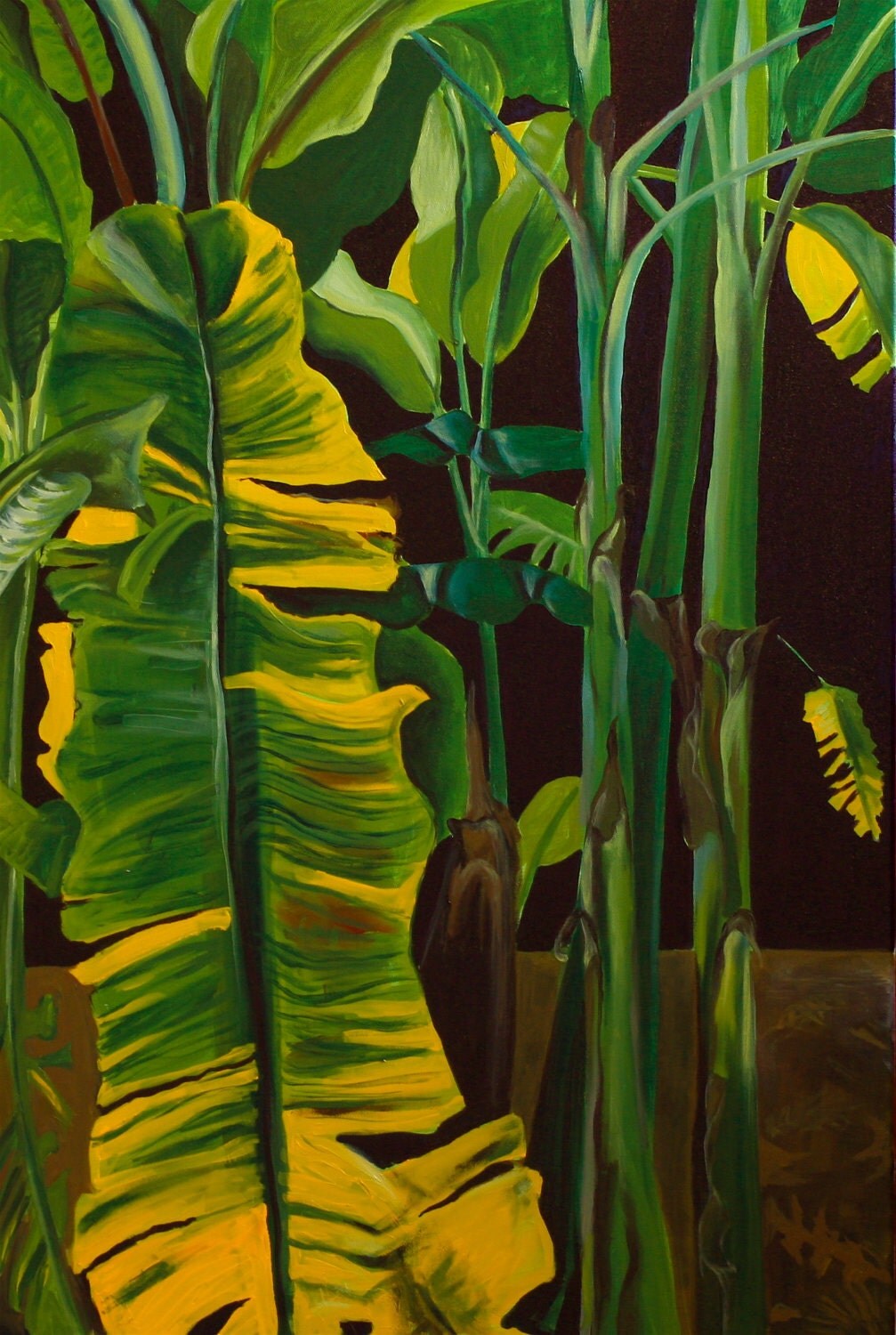 Banana Leaves 5x7 fine art print with