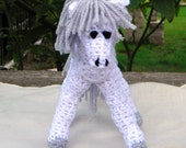 white pony soft toy